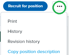 Ellipses menu on the position description