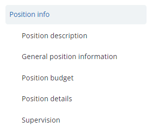 Position info jump link from the MyTrack position description