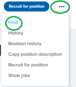 Print option from the position description in MyTrack