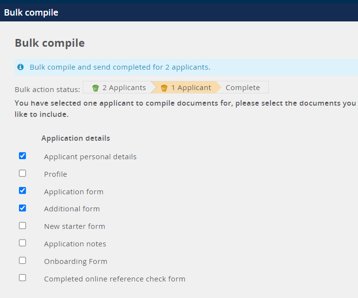 Second buck bulk compile window from MyTrack