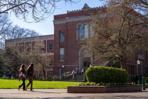 Condon Hall in the winter sun