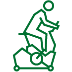 icon of person riding stationary bike